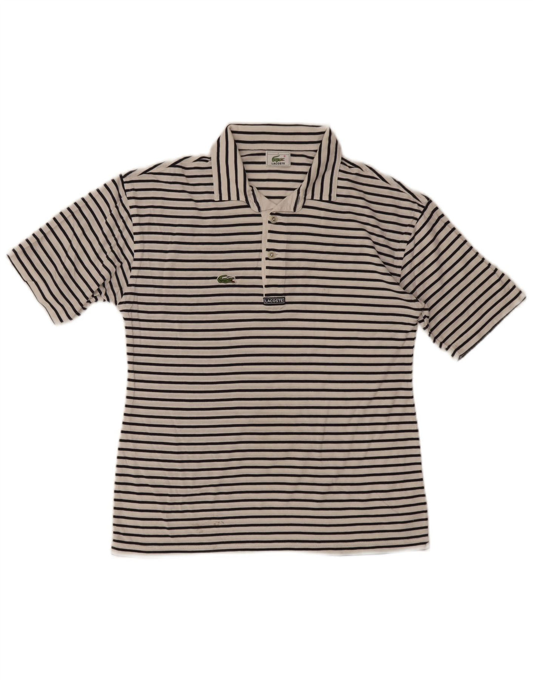 Polo da uomo Lacoste taglia 4 media bianca gessata