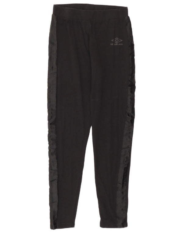 Leggings da donna Umbro UK 14 Large in cotone color block nero