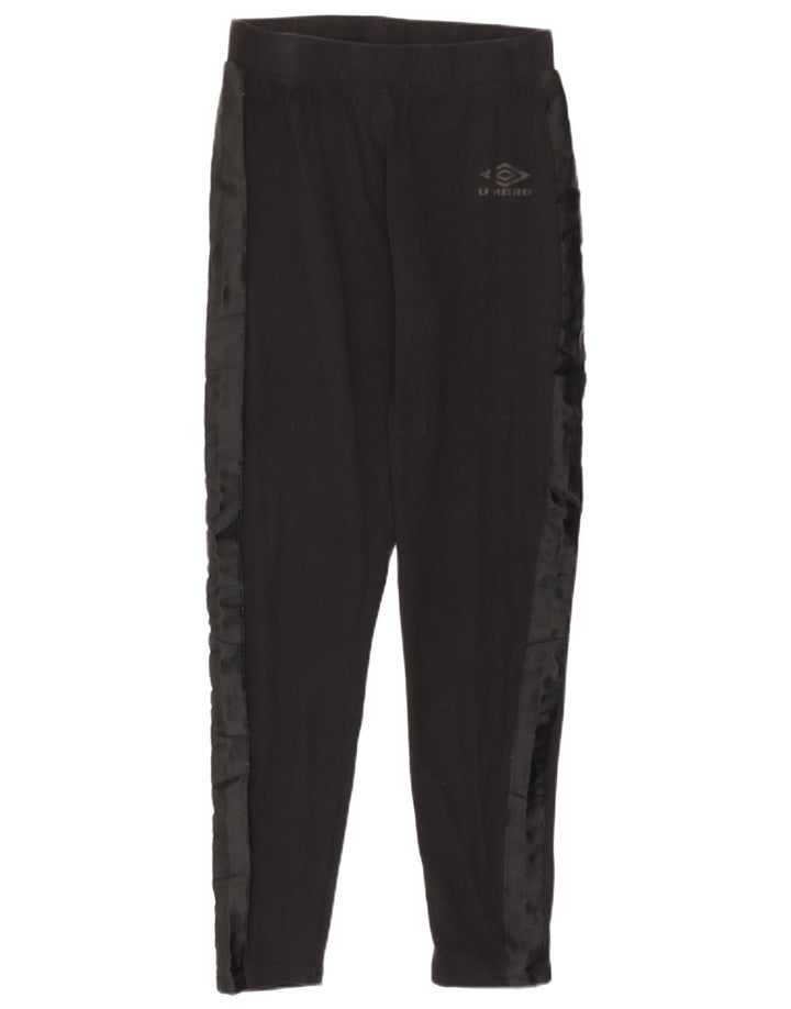 Leggings da donna Umbro UK 14 Large in cotone color block nero