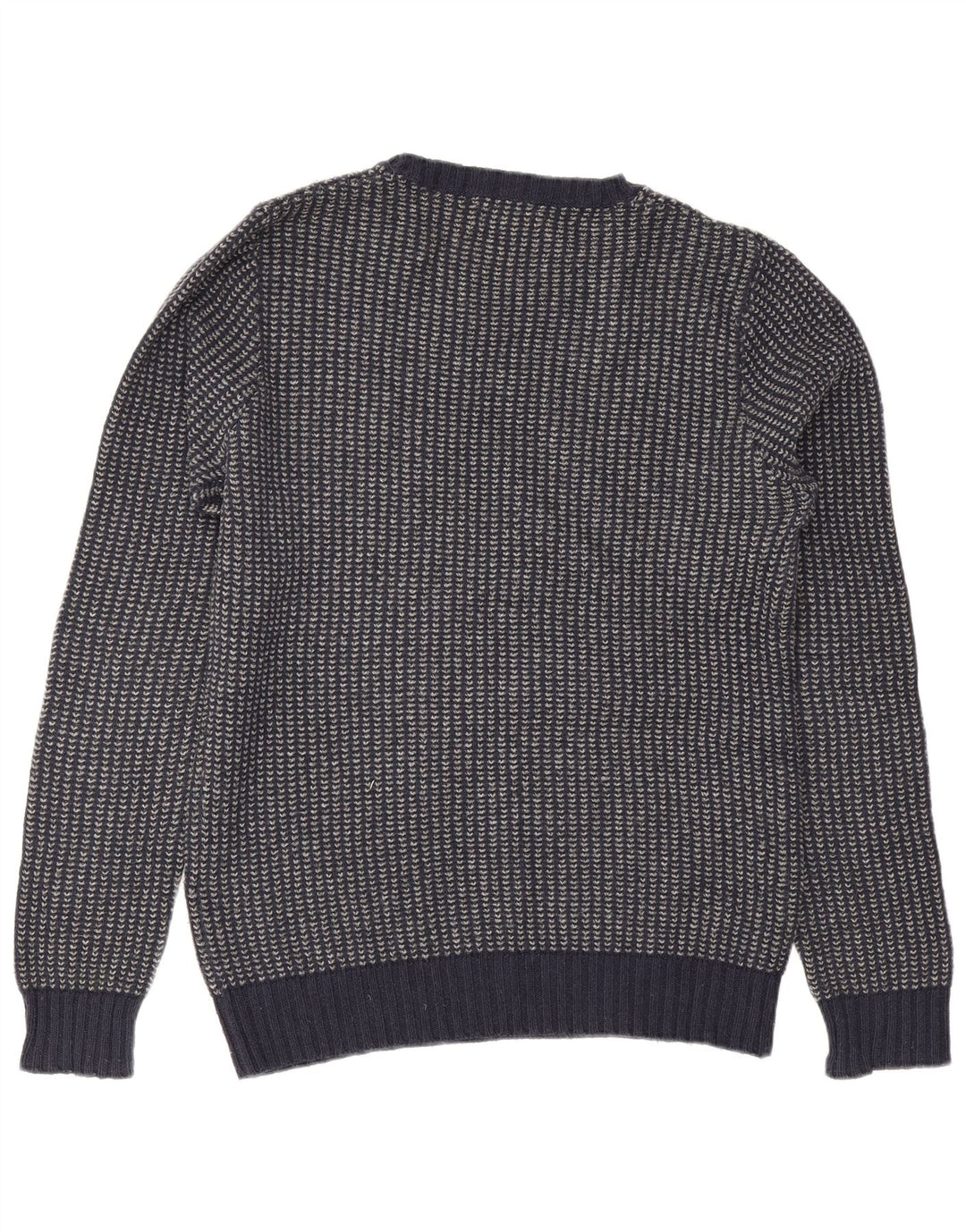 Gant Maglione da uomo girocollo in cotone a righe medie blu navy