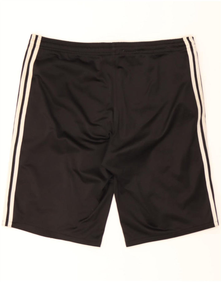 ADIDAS Mens Sport Shorts UK 42/44 Large Black Polyester Vintage Adidas and Second-Hand Adidas from Messina Hembry 