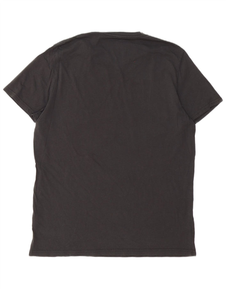 T-shirt grafica da uomo Wrangler Top grande in cotone nero