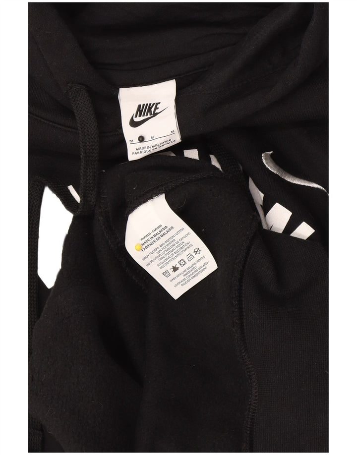 Felpa con cappuccio grafica Nike da uomo in cotone nero medio