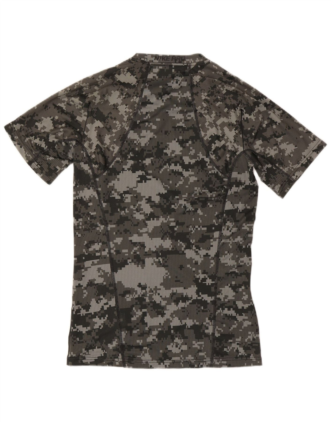 Nike - T-shirt grafica aderente da uomo, piccola, in poliestere geometrico grigio