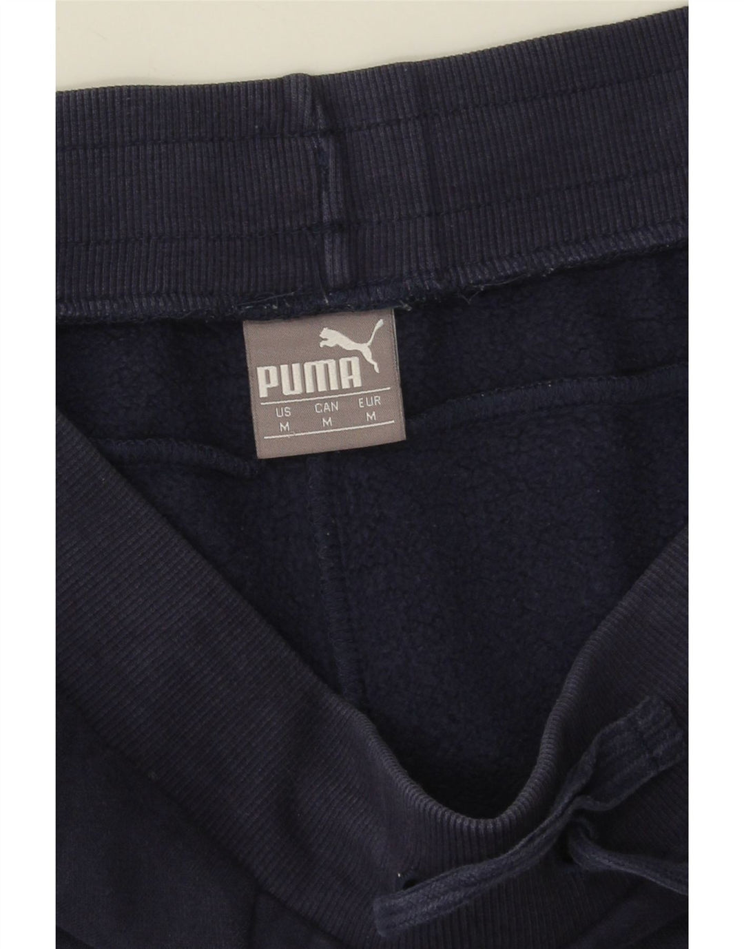 Pantaloni da tuta grafica da uomo Puma Joggers medi in cotone blu navy