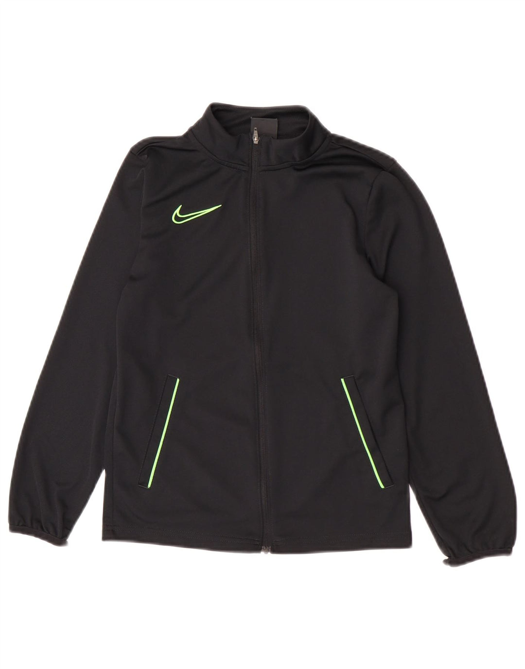 Giacca superiore della tuta da ragazzo Nike 10-11 anni poliestere nero medio