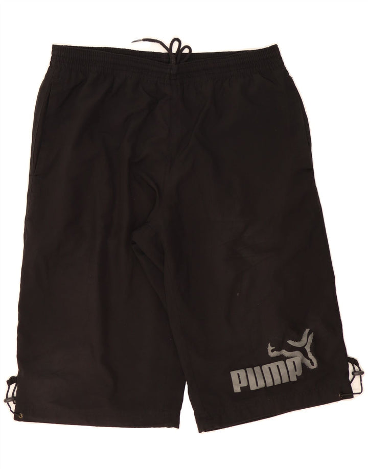 PUMA Mens Graphic Sport Shorts Medium  Black Vintage Puma and Second-Hand Puma from Messina Hembry 