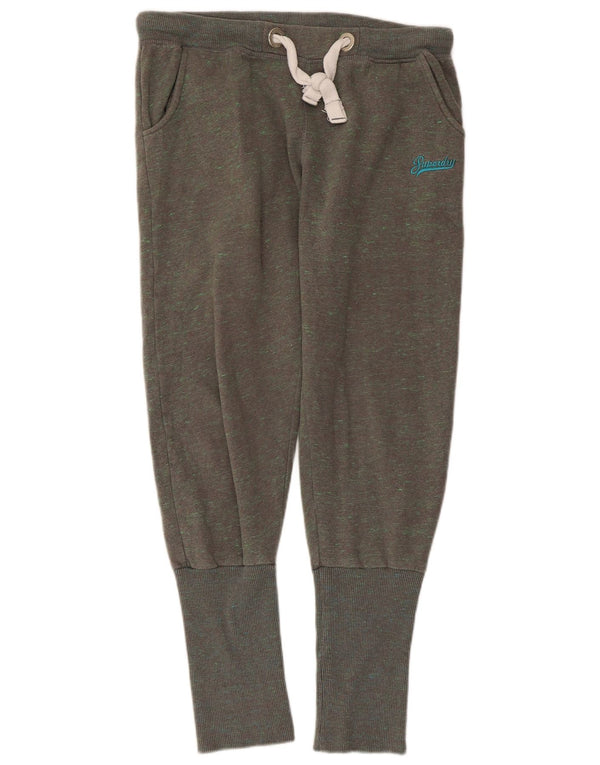 Pantaloni da tuta da donna SUPERDRY Joggers UK 14 Grigio medio chiazzato