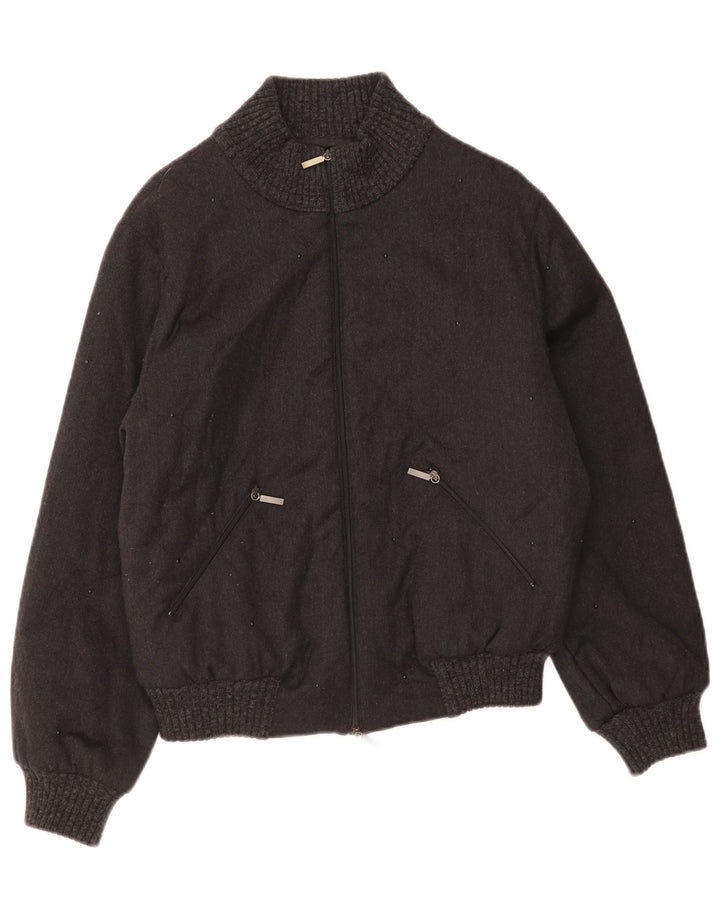 Bomber Oversize Donna Giorgio Grati IT 40 Small Nero Lana