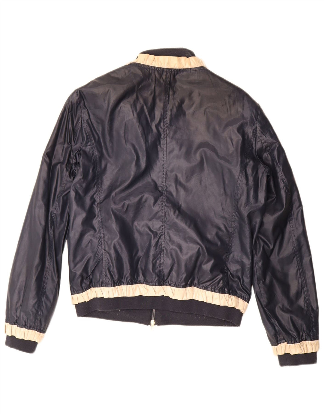 Giacca da donna Moschino US 12 Large in poliestere blu navy