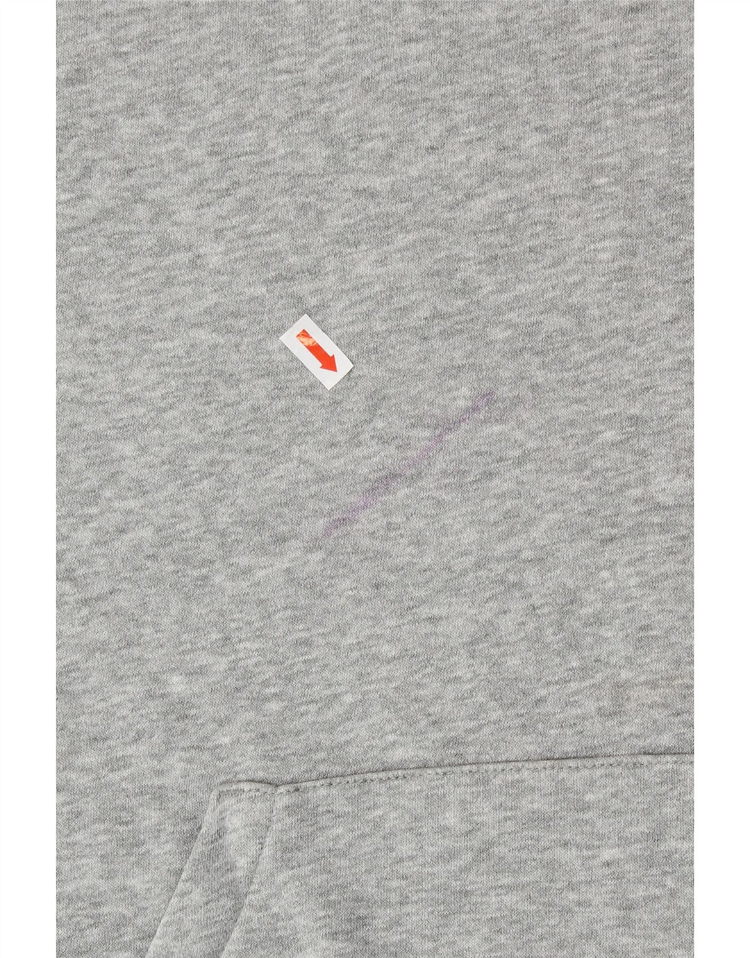 NIKE Mens Hoodie Jumper Small Grey Flecked Cotton