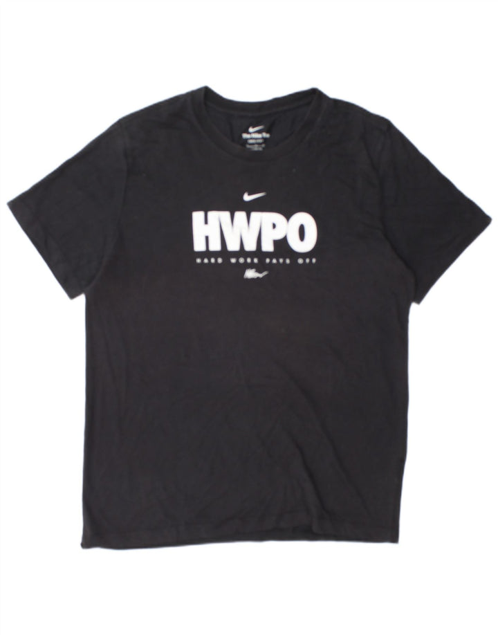 T-shirt grafica da uomo Nike Dri Fit grande nera
