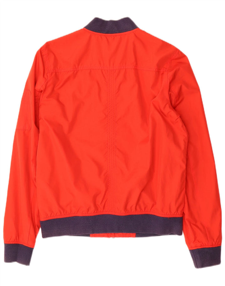 TOMMY HILFIGER Giubbotto bomber da uomo UK 36 piccolo cotone rosso