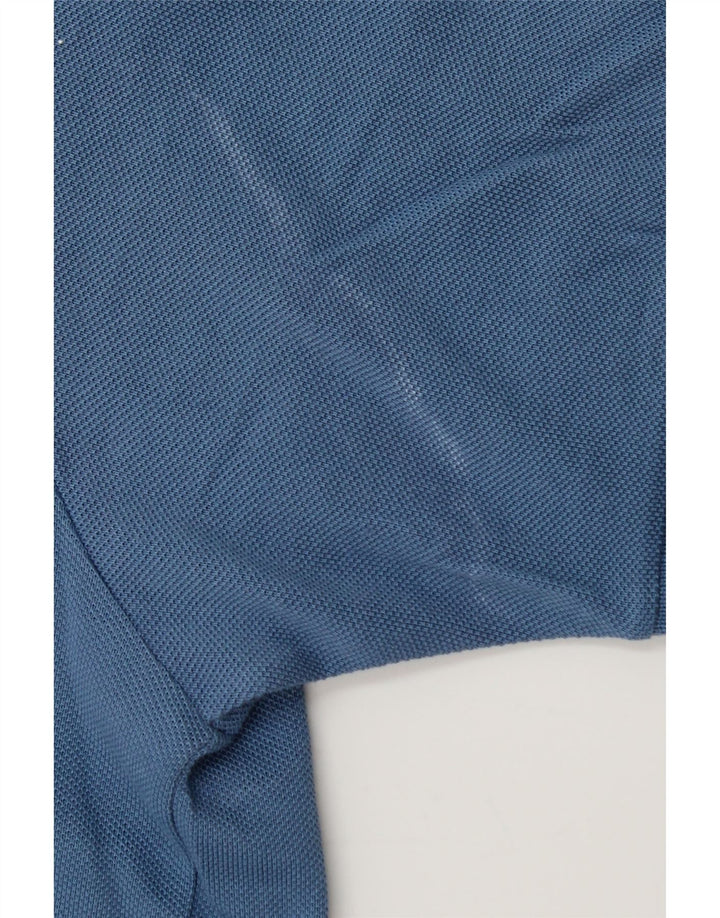 Polo da uomo Lacoste taglia 4 in cotone blu medio