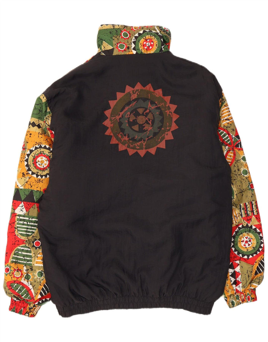 Giacca anorak con cappuccio da donna Ninety Eight UK 18 XL multicolore geometrica