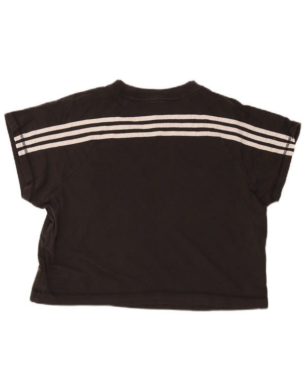 Maglietta corta da donna Adidas UK 24/26 2XL Nera