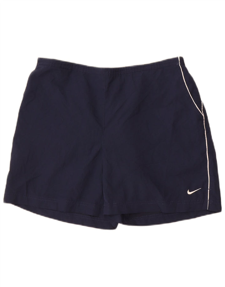 Pantaloncini sportivi Nike da donna UK 14/16 Large blu navy in poliestere