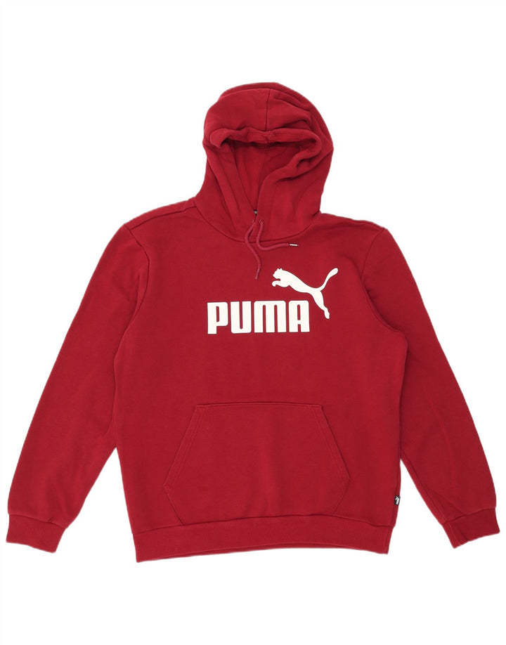 Felpa con cappuccio grafica PUMA da uomo, cotone marrone medio medio