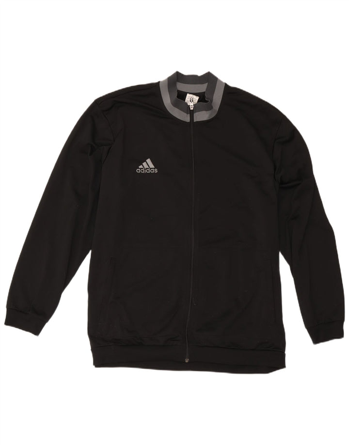 Giacca da tuta da uomo Adidas 2XL poliestere color block nero