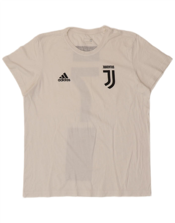 T-shirt grafica ADIDAS da uomo Juventus, grande, bianco sporco