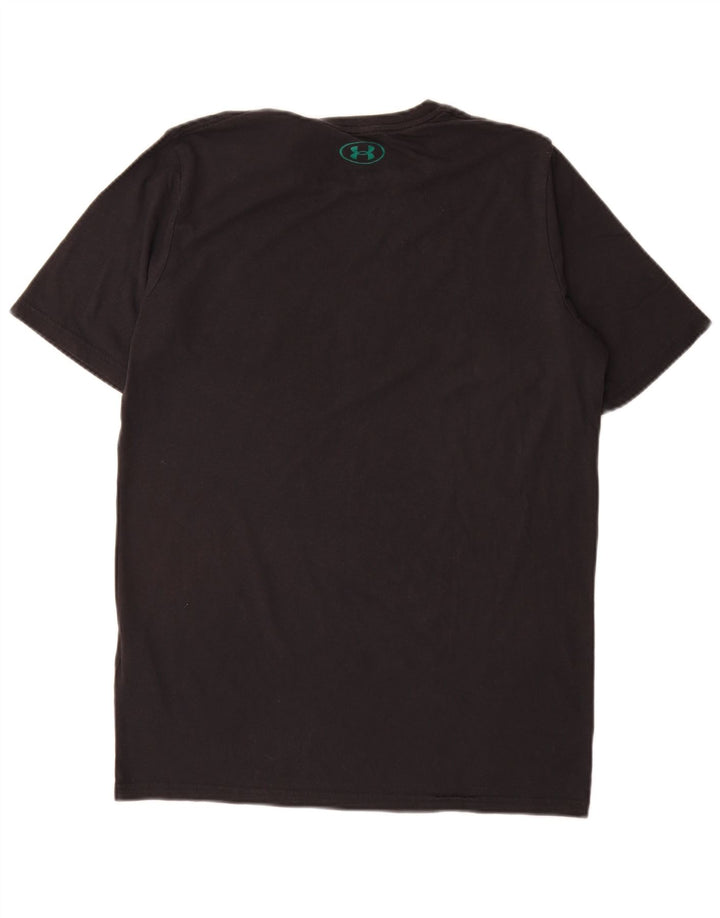 T-shirt grafica da uomo Under Armour Top in cotone nero medio