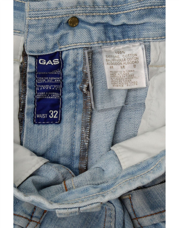 GAS Womens Straight Jeans W32 L32 Blue Cotton Vintage Gas and Second-Hand Gas from Messina Hembry 