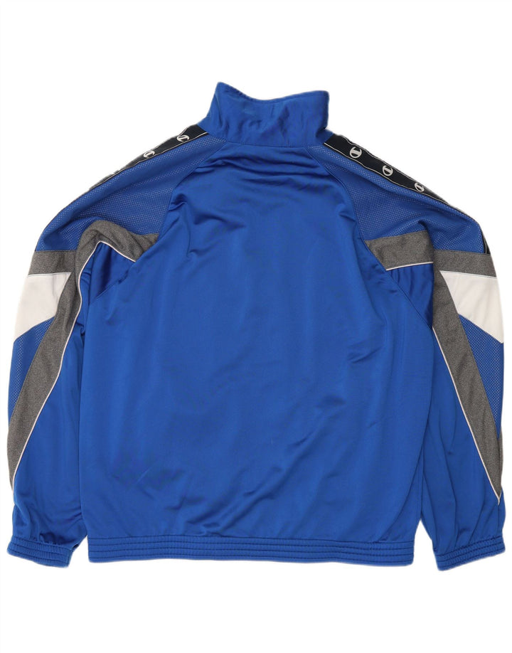 Giacca da tuta grafica da uomo Champion, grande, in poliestere color block blu