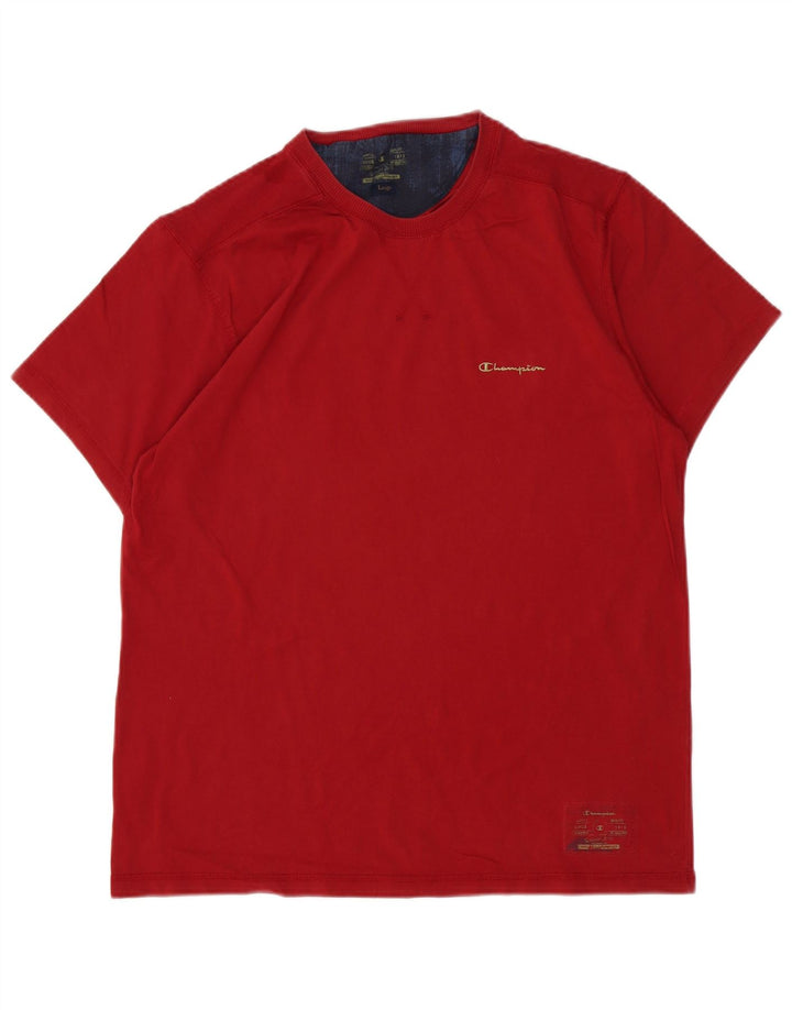 T-shirt da uomo Champion Top grande in cotone rosso