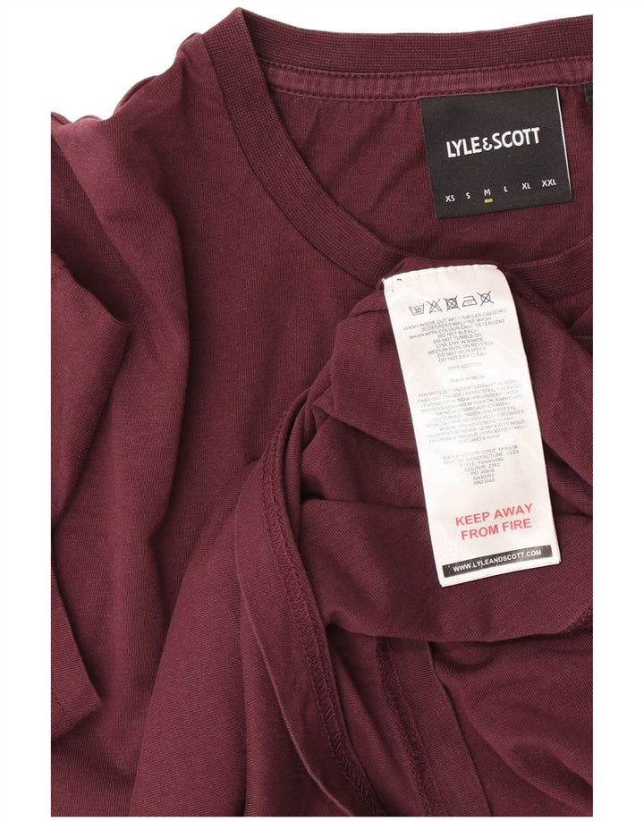 T-shirt da uomo Lyle & Scott Top in cotone marrone medio