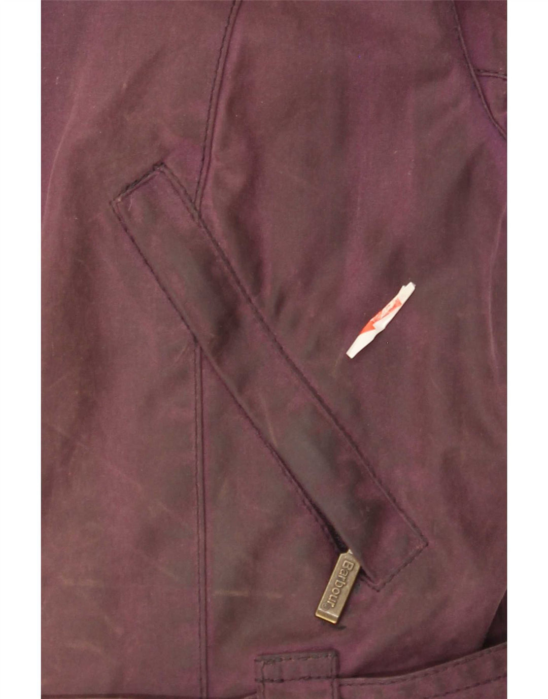 Giacca da donna in cotone cerato con cappuccio Barbour UK 8 Small Viola