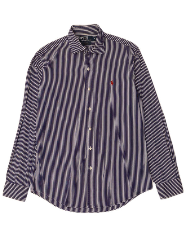 Polo Ralph Lauren Camicia da uomo Stanton Custom Fit, gessato medio blu navy