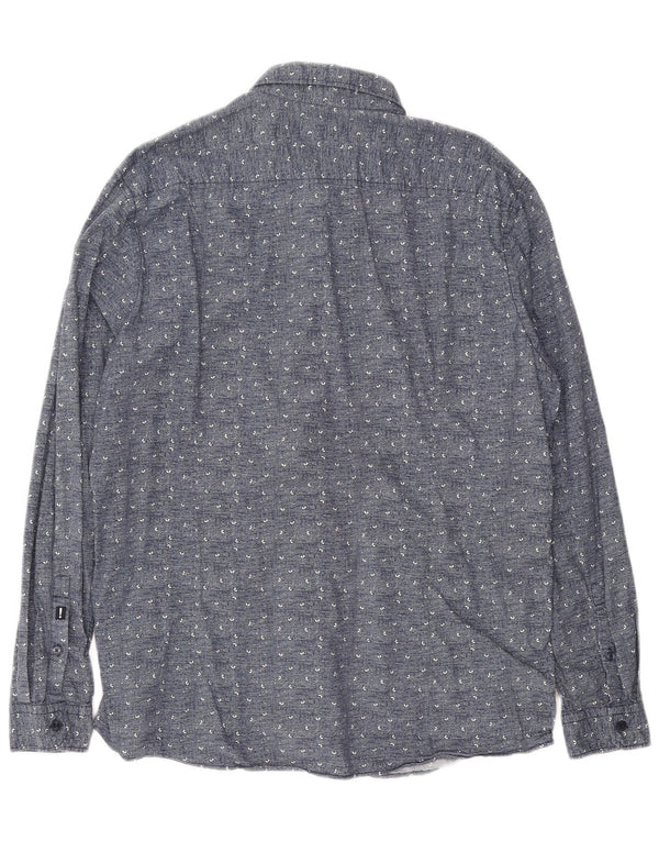 JOOP Mens Shirt XL Blue Spotted Cotton