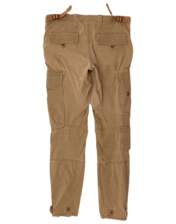Pantaloni cargo slim da donna Ralph Lauren US 6 medi W29 L28 cotone kaki