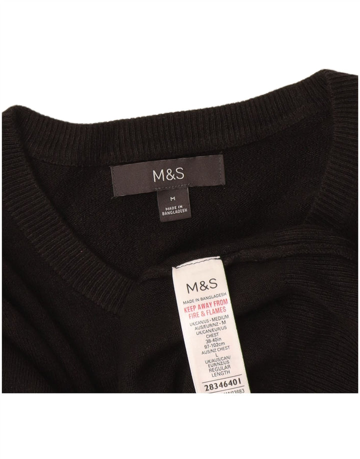 Maglione girocollo da uomo Marks & Spencer UK 38/40 Acrilico grigio medio