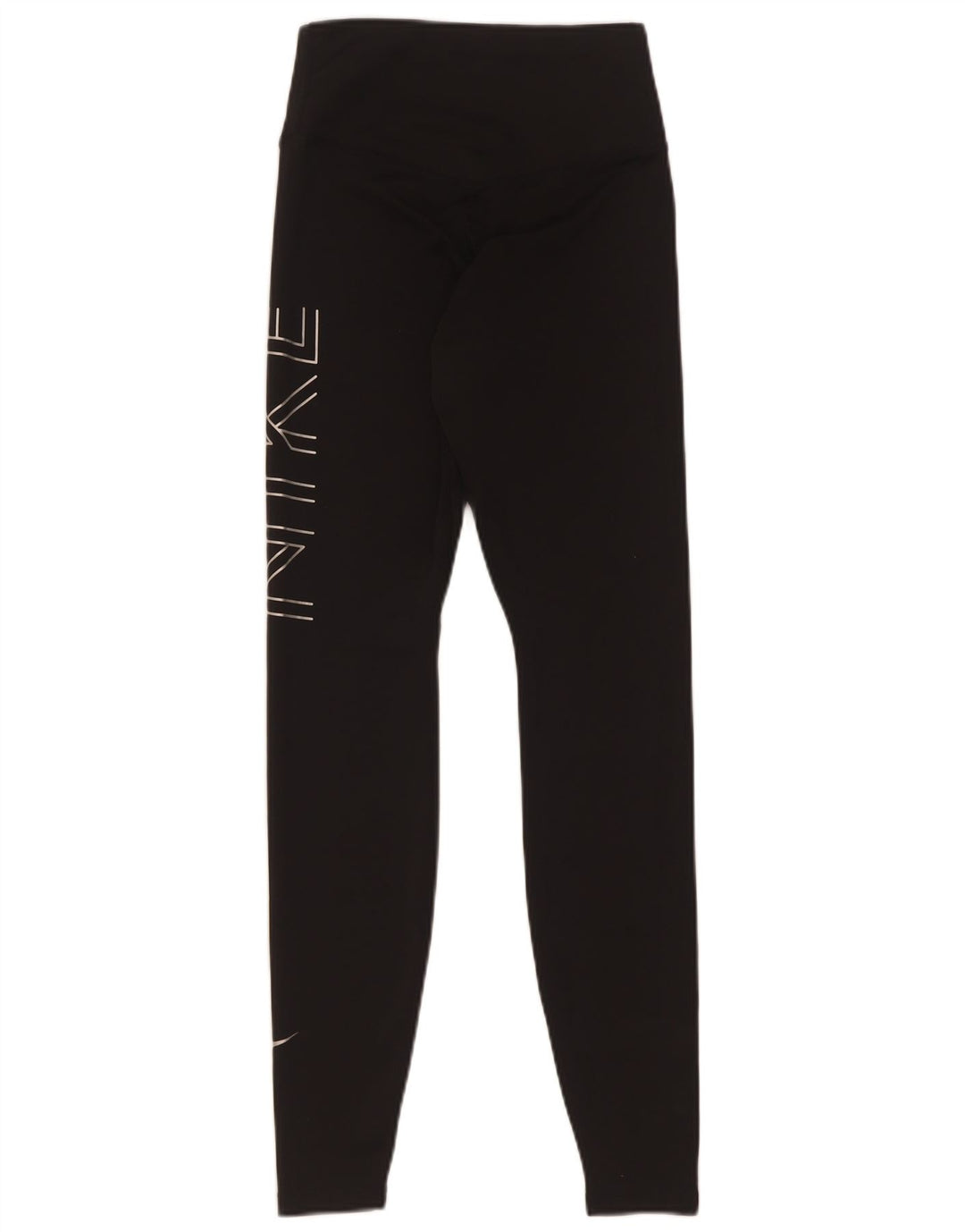 Leggings grafici Nike Dri Fit da donna UK 4 XS poliestere nero