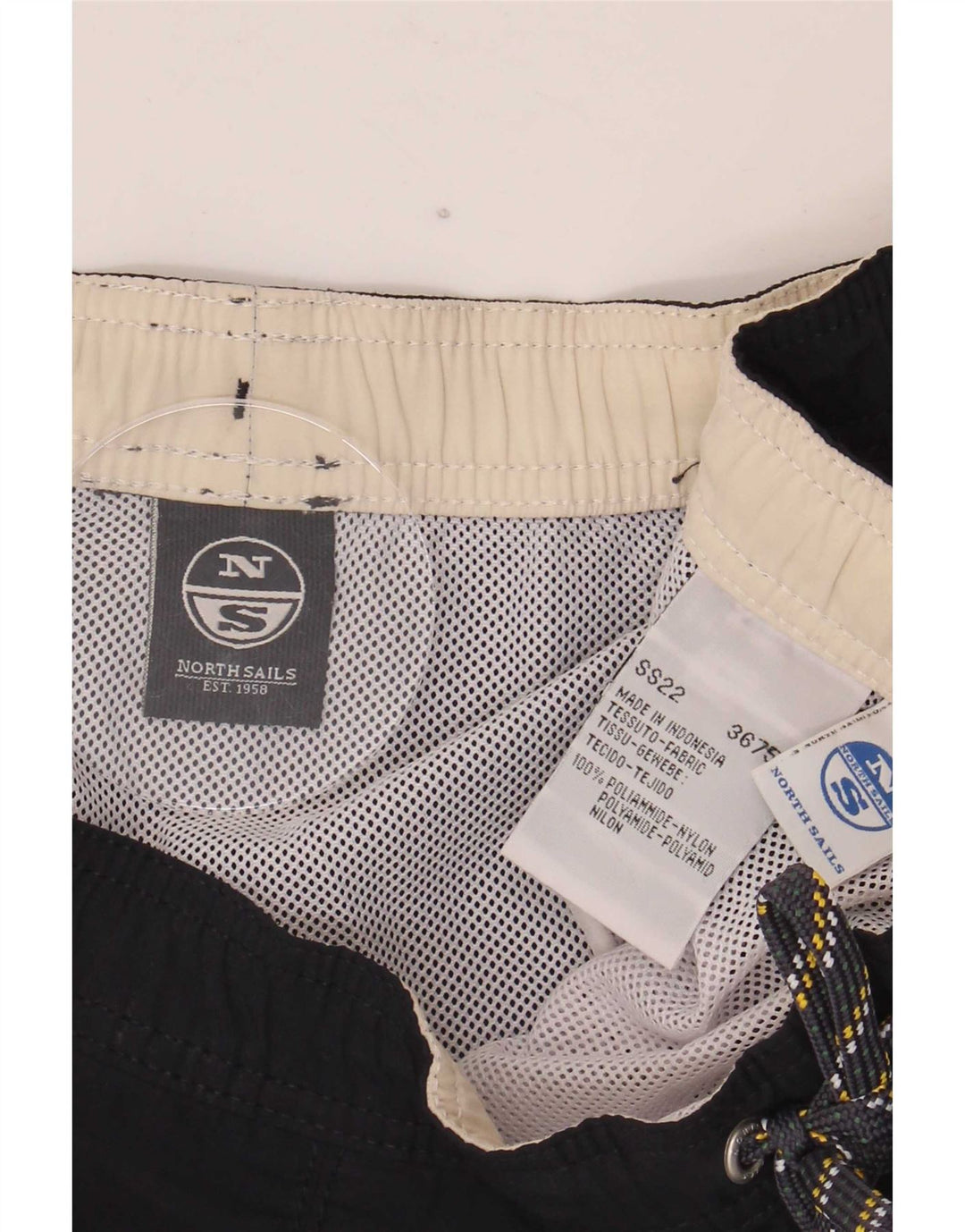 Pantaloncini da bagno grafici da uomo North Sails Large blu navy in poliammide