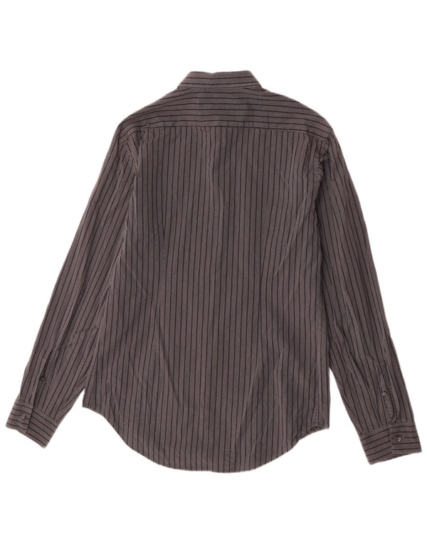 Camicia Zara Uomo Grande Gessato Grigio