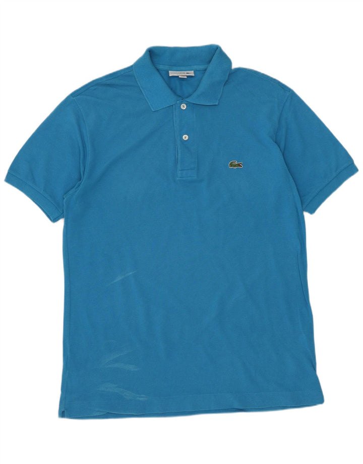 Polo LACOSTE da uomo vestibilità classica taglia 4 cotone blu medio