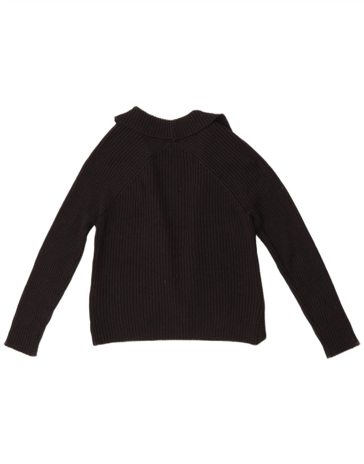 Maglione Bolero aperto da donna Marks & Spencer UK 12 medio acrilico nero