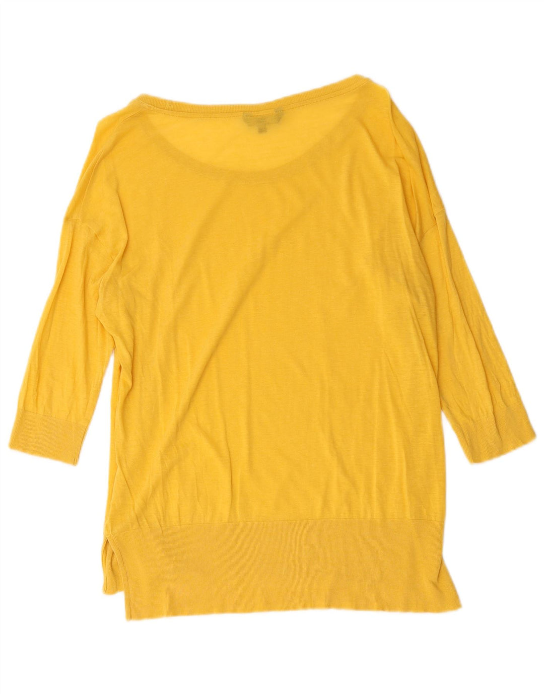 Maglia da donna Massimo Dutti manica 3/4 UK 18 XL Gialla