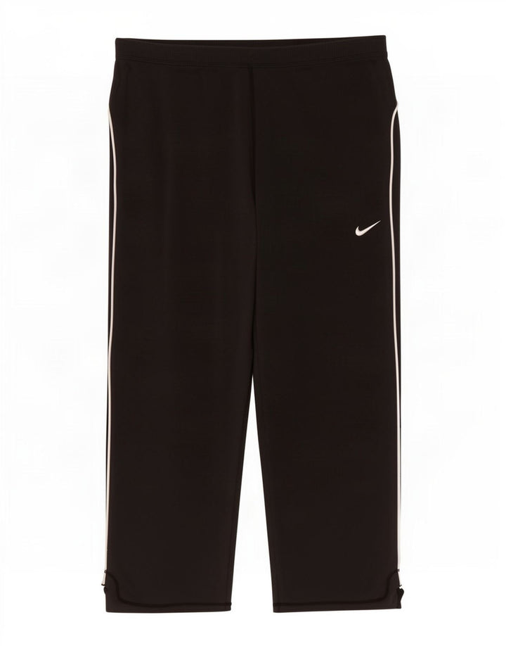 Pantaloni della tuta Nike Capri da donna UK 14/16 grandi neri