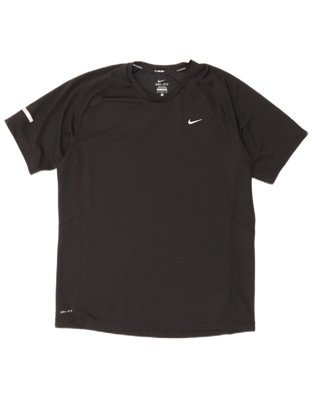 T-shirt Nike Dri Fit da uomo, grande, in poliestere nero
