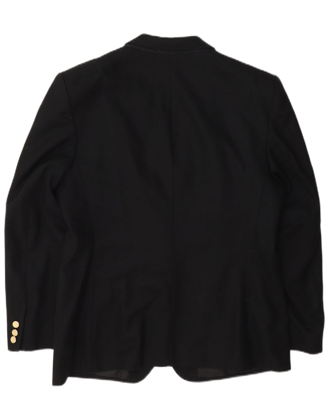 Giacca blazer da donna a 2 bottoni vestibilità regolare Burberrys UK 14 lana nera media