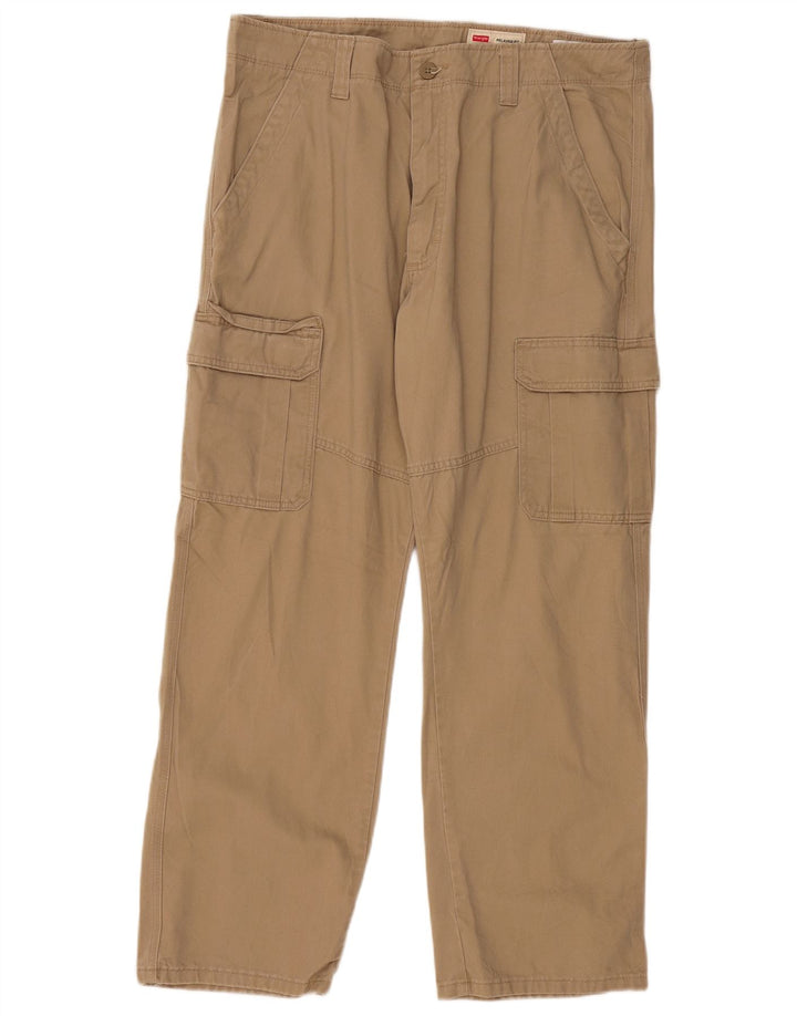 Pantaloni cargo da uomo dalla vestibilità comoda Wrangler W36 L30 in cotone beige