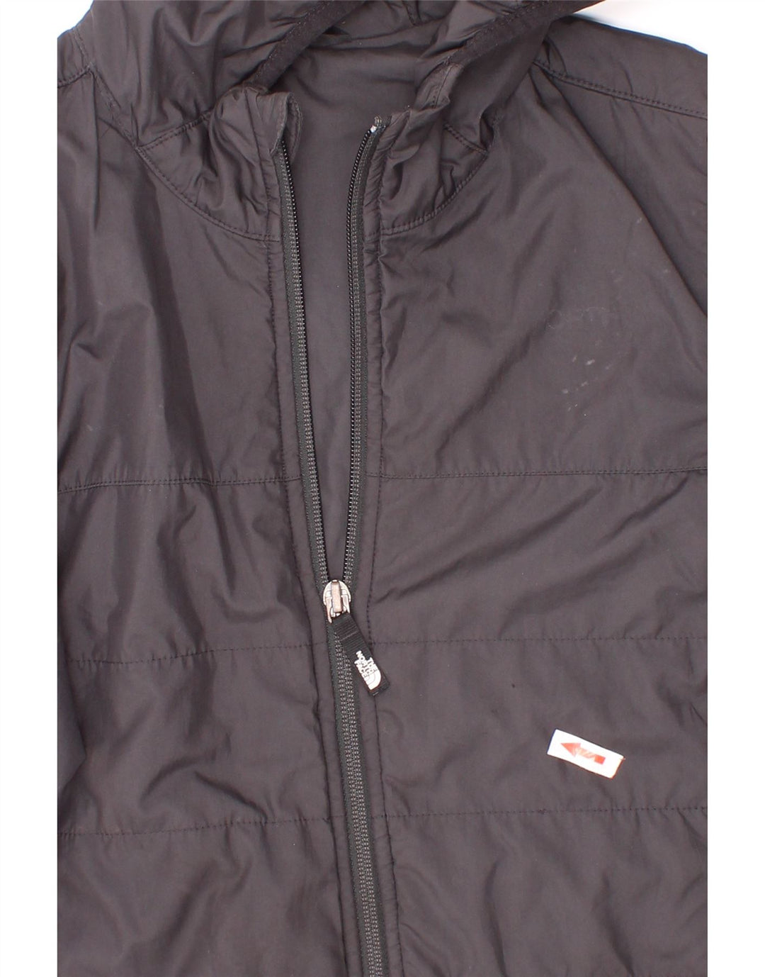 Giacca imbottita con cappuccio grafica per ragazzi The North Face 7-8 anni piccola nera