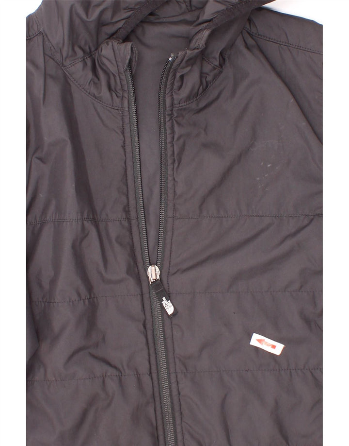 Giacca imbottita con cappuccio grafica per ragazzi The North Face 7-8 anni piccola nera