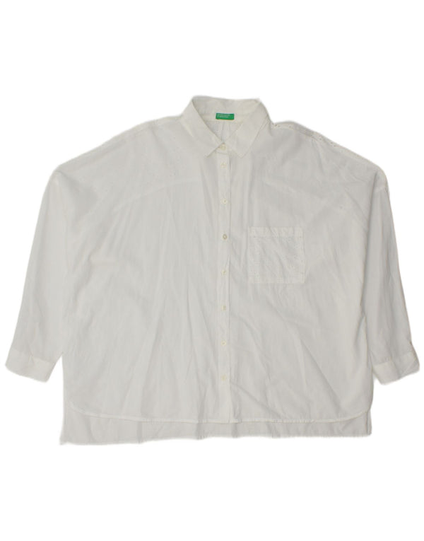Camicia da donna Benetton UK 18 XL Bianca
