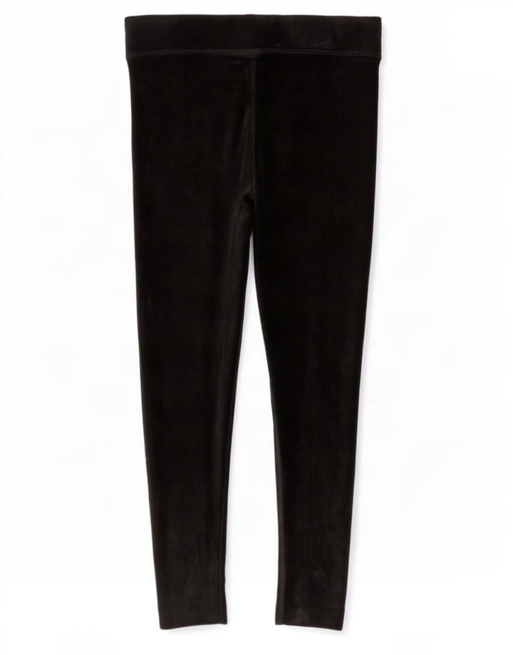Leggings in velluto da donna Marks & Spencer UK 12 cotone nero medio