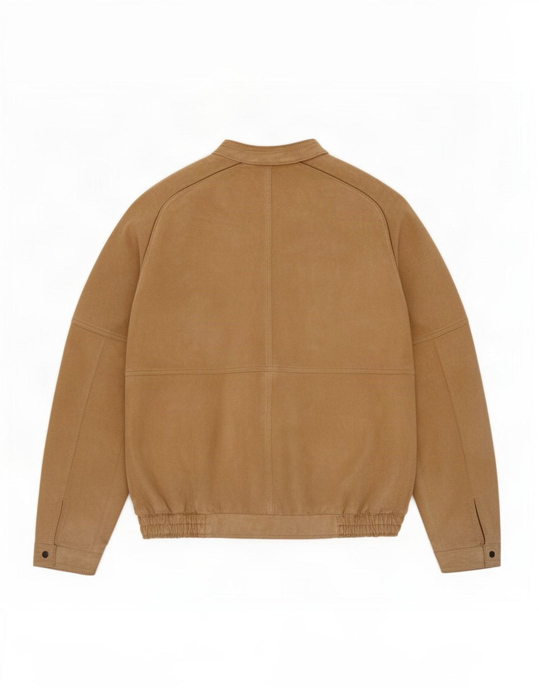 Giubbotto bomber in pelle scamosciata da uomo Monpel UK 38 in pelle beige media