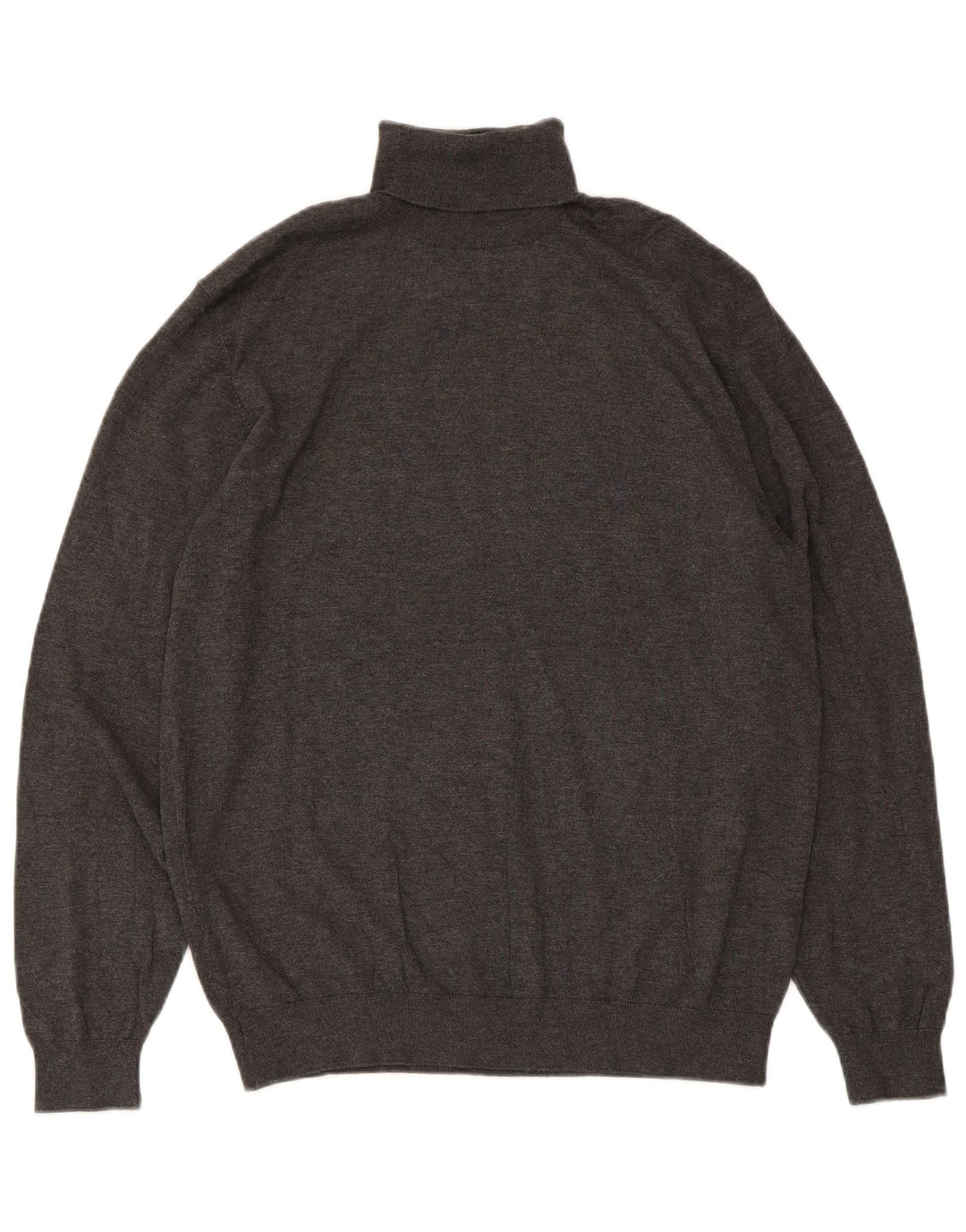 Maglione Zara da uomo con collo alto e collo alto in viscosa chiazzata grigia